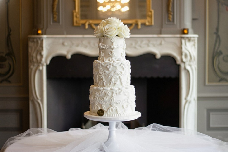 Bruidstaart van Bellaria Cake Design impressie 