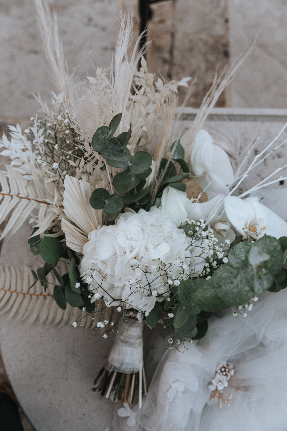 Mediterraner Brautstrauß